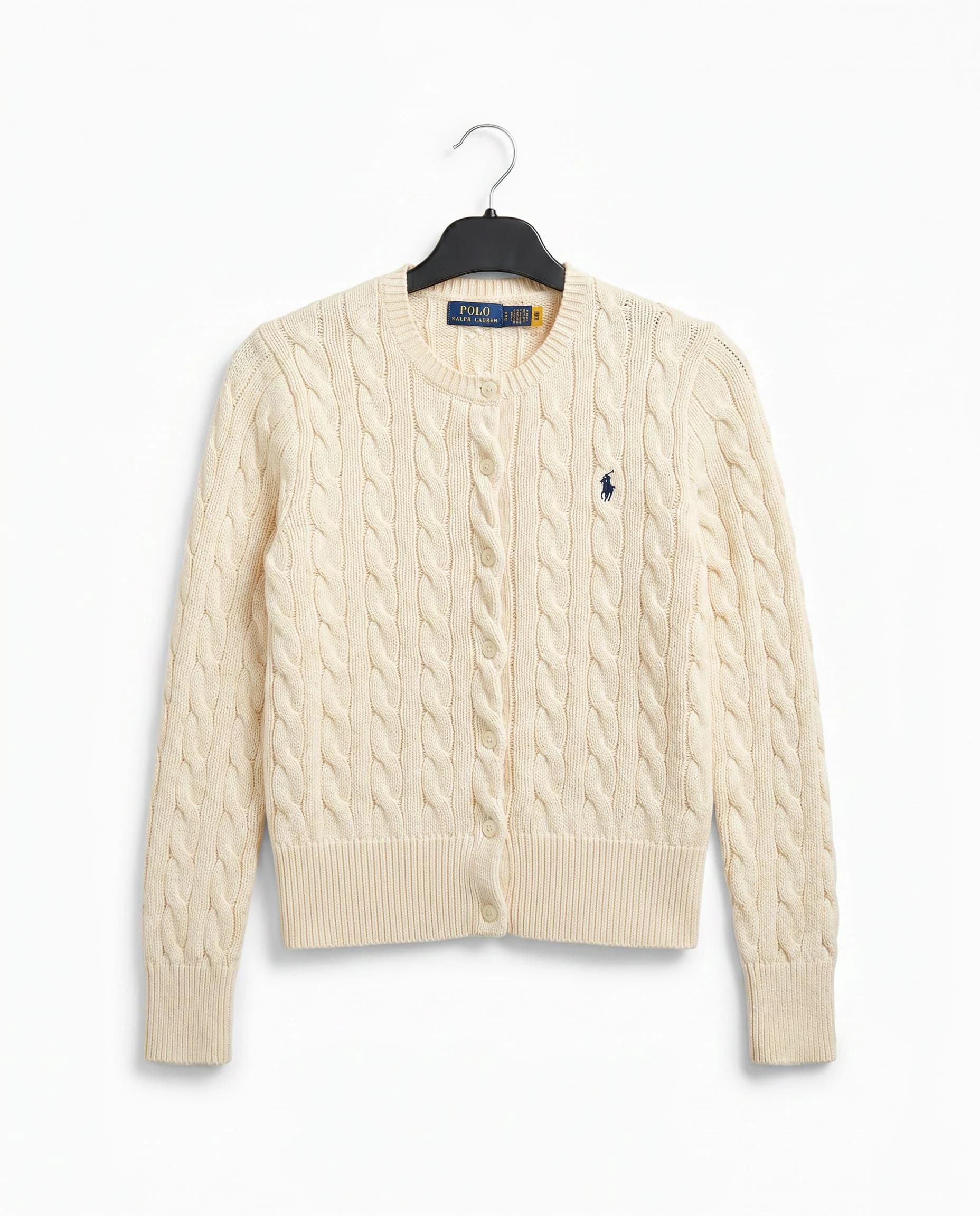 Ralph Lauren Kablo Örgü Krem Hırka