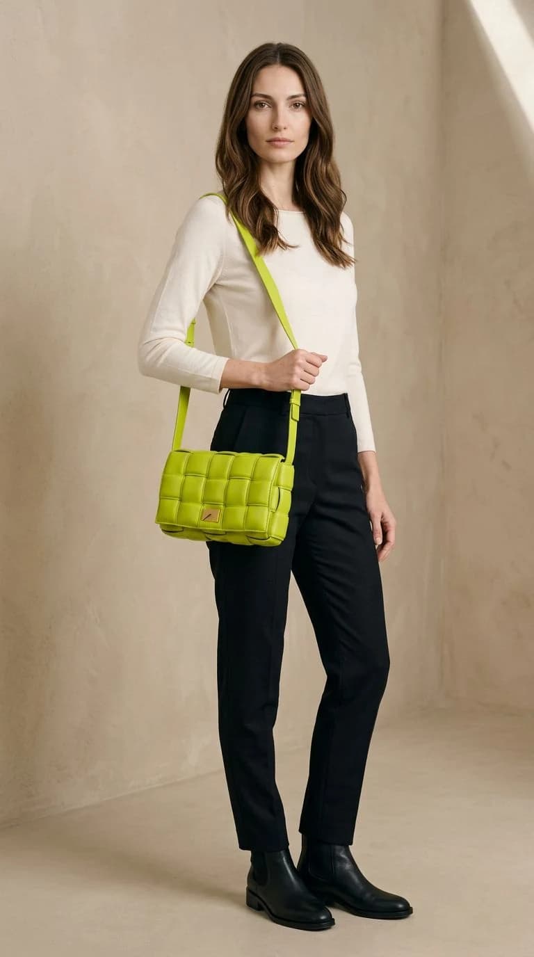 Bottega Veneta Padded Cassette Açık Yeşil Omuz Çantası görsel 2
